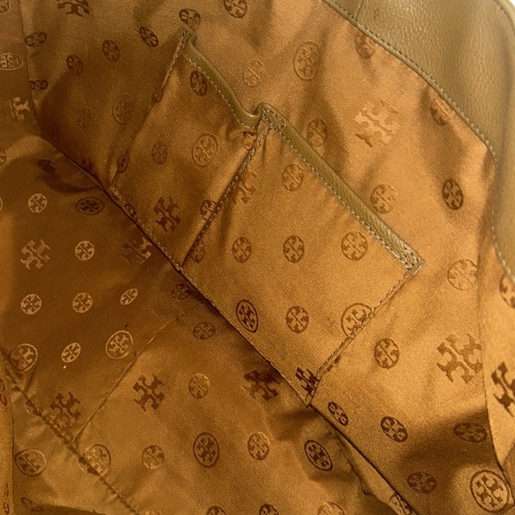 TORY BURCH - Large Brown Leather Tote bag - Picture 12 of 13